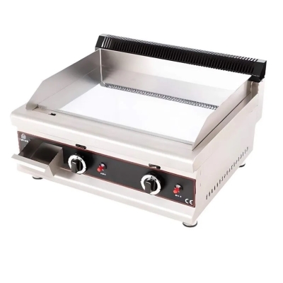 Plaque de cuisson en chrome à gaz 2 brûleurs